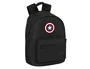 Safta Mochila Portátil Capitán América Teen Negra 14,1 pulg. Dimensions 410x310x160mm