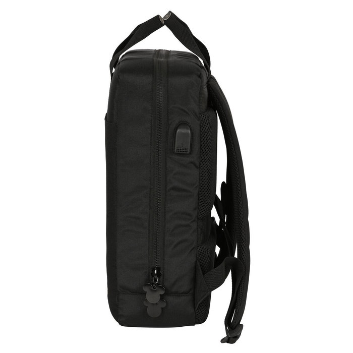 Mochila para Portátil Mickey Mouse Clubhouse Negro 29 x 39 x 11 cm
