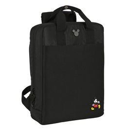 Mochila para Portátil Mickey Mouse Clubhouse Negro 29 x 39 x 11 cm