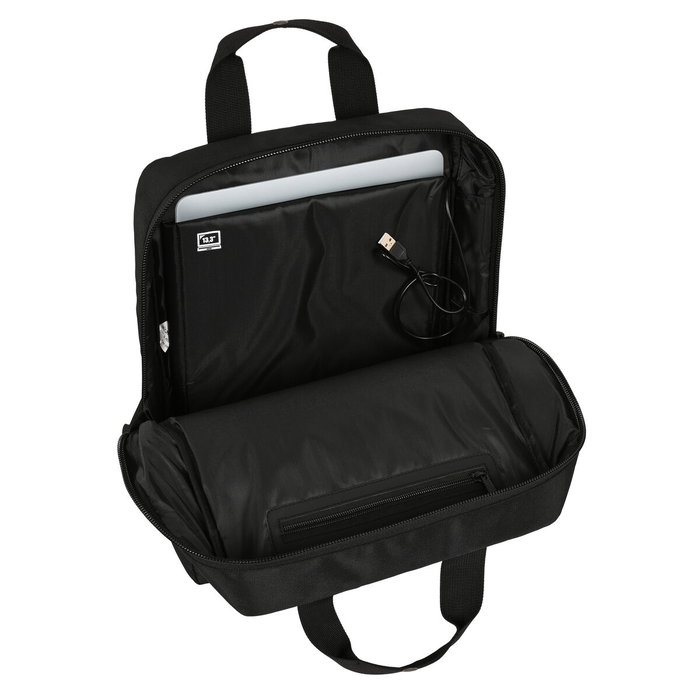 Mochila para Portátil Mickey Mouse Clubhouse Negro 29 x 39 x 11 cm