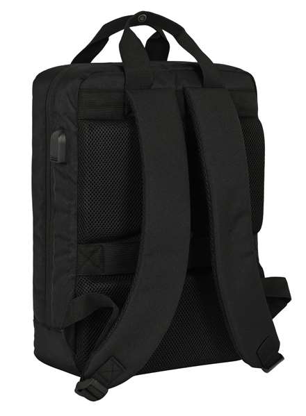 Mochila para Portátil Mickey Mouse Clubhouse Negro 29 x 39 x 11 cm