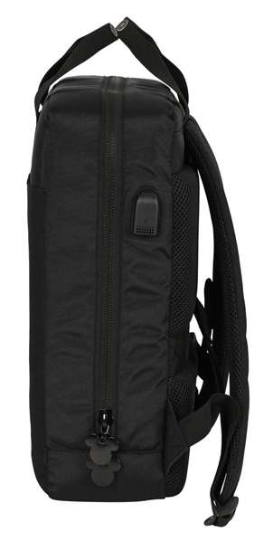 Mochila para Portátil Mickey Mouse Clubhouse Negro 29 x 39 x 11 cm