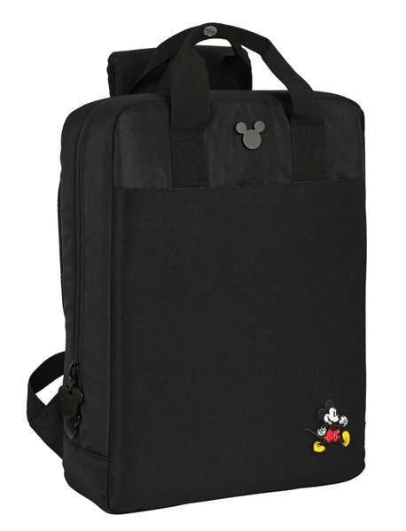 Mochila para Portátil Mickey Mouse Clubhouse Negro 29 x 39 x 11 cm