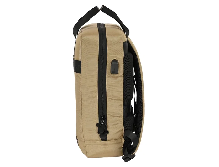 Safta Mochila Minnie Mouse Premium para Portátil 13,3'' + USB Beige