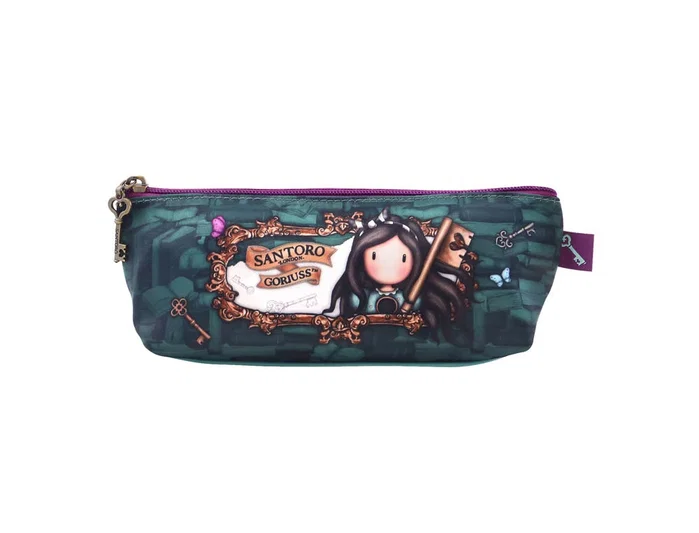 Safta Estuche de Accesorios Gorjuss Curiosity Verde Botella y Gris Safta Estuche de Accesorios Gorjuss Curiosity Verde Botella y Gris