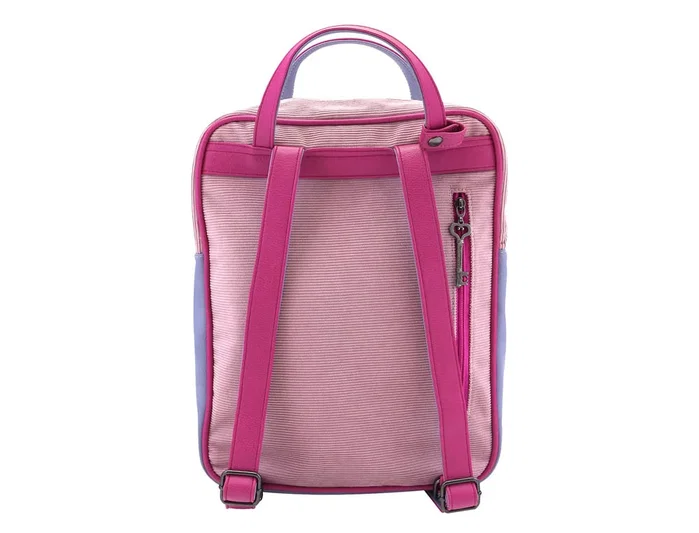 Safta Mochila Grande Gorjuss™ Cheshire Cat en azul y morado