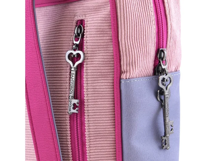Safta Mochila Grande Gorjuss™ Cheshire Cat en azul y morado