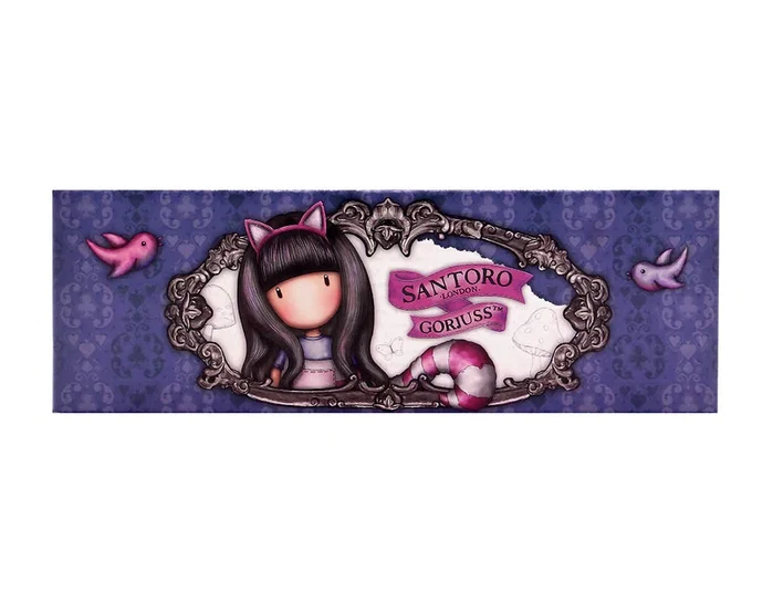 Safta Portatodo Gorjuss™ Cheshire Cat Azul y Morado