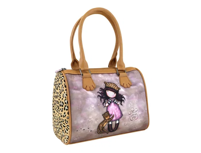 Bolso de Mano Gorjuss Leopardo (28 x 22 x 13 cm)