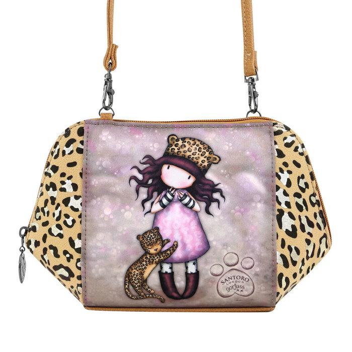 Bolso Bandolera Gorjuss Leopardo (26 x 15,5 x 9,5 cm) Bolso Bandolera Gorjuss Leopardo (26 x 15,5 x 9,5 cm)