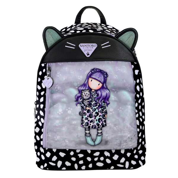 Mochila Casual Gorjuss Smitten kitten Negro Blanco (25,5 x 31 x 10 cm) Mochila Casual Gorjuss Smitten kitten Negro Blanco (25,5 x 31 x 10 cm)
