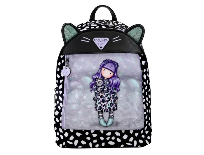 Safta Mini Mochila Gorjuss™ Smitten Kitten en Negro y Blanco Safta Mini Mochila Gorjuss™ Smitten Kitten en Negro y Blanco