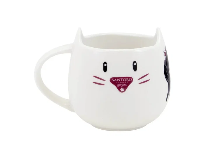 Safta Set De Taza Y Posavasos Gorjuss™ Ruby Wild Gris