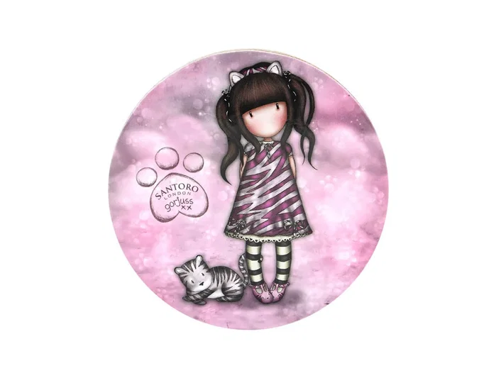 Safta Set De Taza Y Posavasos Gorjuss™ Ruby Wild Gris