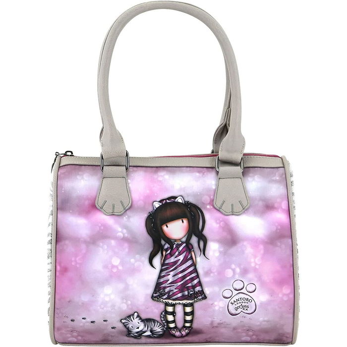 Bolso de Mano Gorjuss Ruby wild Gris (28 x 22 x 13 cm)