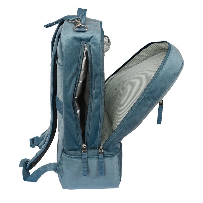 Safta Mochila Accesorios Bebe Leaves Verde Mar