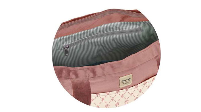 Safta Bolso adaptable a carrito de bebe Marsala Rosa Caldera Velvet