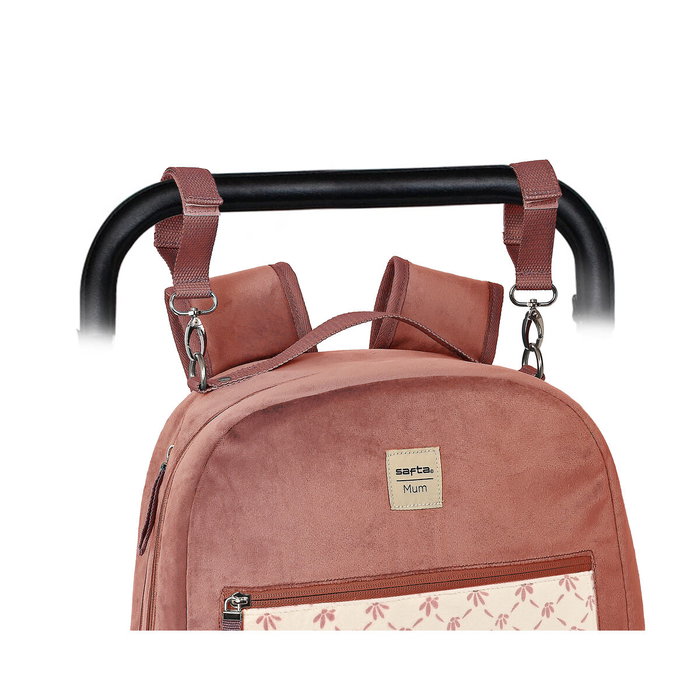 Safta Mochila de Accesorios para Bebé Marsala Rosa Caldera Safta Mochila de Accesorios para Bebé Marsala Rosa Caldera