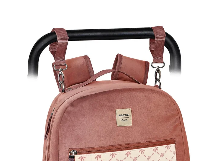 Safta Mochila de Accesorios para Bebé Marsala Rosa Caldera Safta Mochila de Accesorios para Bebé Marsala Rosa Caldera