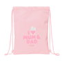 Bolsa Mochila con Cuerdas Safta Love Rosa (26 x 34 x 1 cm)