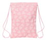 Bolsa Mochila con Cuerdas Safta Love Rosa (26 x 34 x 1 cm)