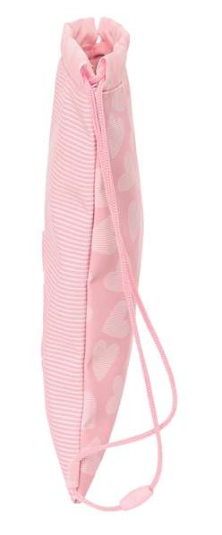 Bolsa Mochila con Cuerdas Safta Love Rosa (26 x 34 x 1 cm)