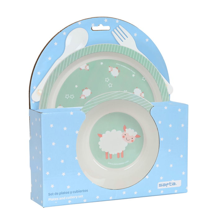 Set de Menaje Infantil Safta Ovejita Poliuretano (4 Piezas) Set de Menaje Infantil Safta Ovejita Poliuretano (4 Piezas)