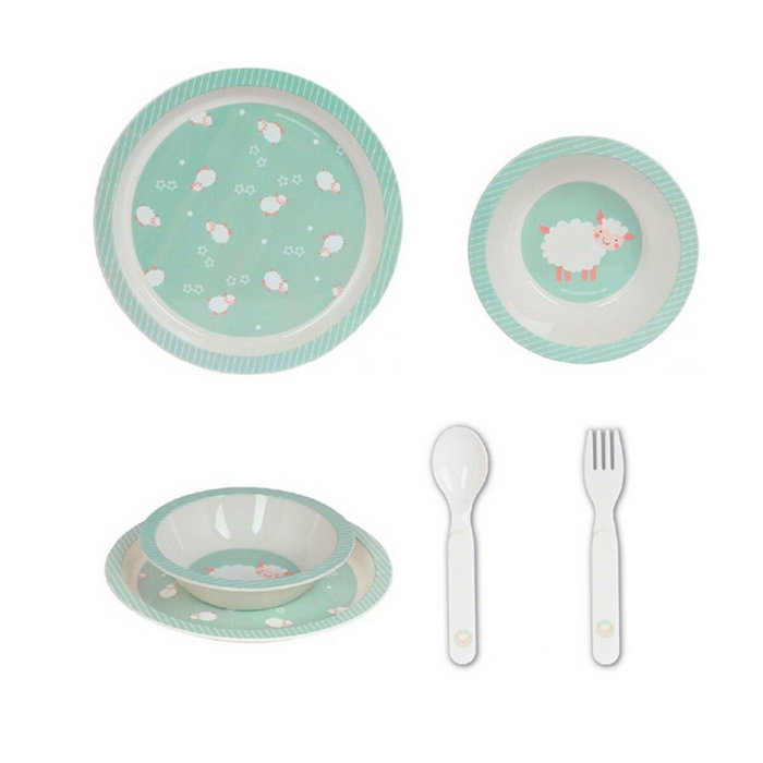 Set de Menaje Infantil Safta Ovejita Poliuretano (4 Piezas) Set de Menaje Infantil Safta Ovejita Poliuretano (4 Piezas)