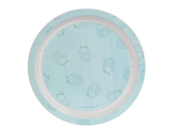 Safta Set de Platos y Cubiertos Preescolar Erizo Azul Turquesa, Modelos Surtidos