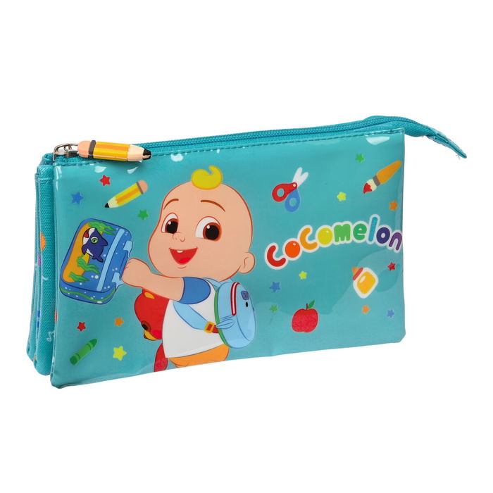 Portatodo Triple CoComelon Back to class Azul claro (22 x 12 x 3 cm) Portatodo Triple CoComelon Back to class Azul claro (22 x 12 x 3 cm)