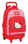 Mochila Escolar con Ruedas Hello Kitty Spring Rojo 33 X 45 X 22 cm