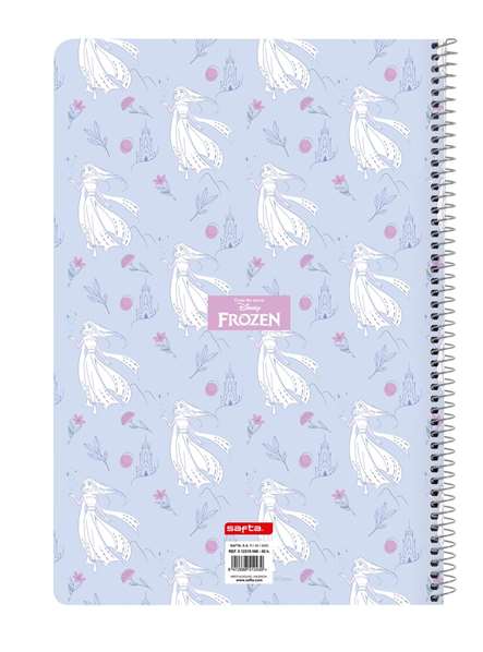 Safta Libreta Folio 80 Hojas Tapas Duras Frozen Believe Lila 21.5x31cm