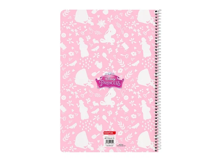 Safta Libreta Espiral Princesas Disney Magical 80 Hojas Folio