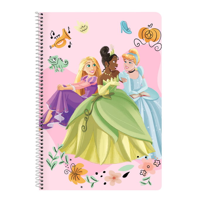 Safta Libreta Espiral Princesas Disney Magical 80 Hojas Folio