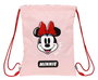 Bolsa Mochila con Cuerdas Minnie Mouse Me time Rosa (26 x 34 x 1 cm)