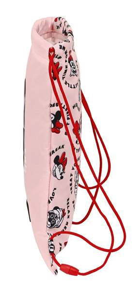 Bolsa Mochila con Cuerdas Minnie Mouse Me time Rosa (26 x 34 x 1 cm)
