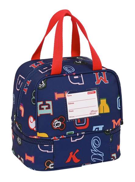 Portameriendas Mickey Mouse Clubhouse Only one Azul marino 20 x 20 x 15 cm Portameriendas Mickey Mouse Clubhouse Only one Azul marino 20 x 20 x 15 cm