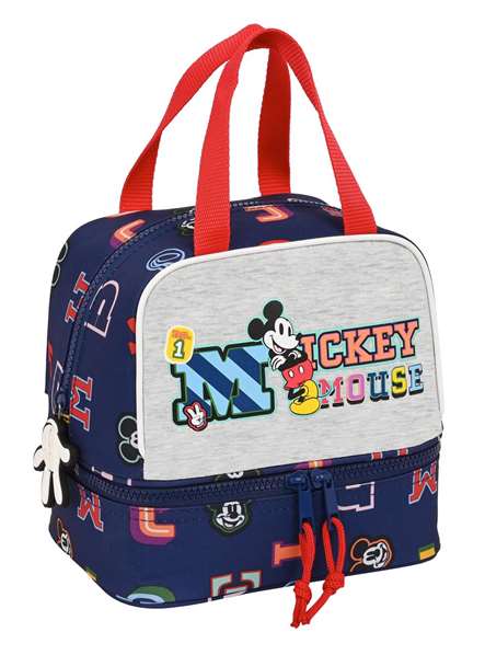 Portameriendas Mickey Mouse Clubhouse Only one Azul marino 20 x 20 x 15 cm Portameriendas Mickey Mouse Clubhouse Only one Azul marino 20 x 20 x 15 cm