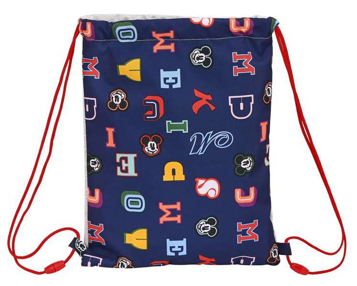 Bolsa Mochila con Cuerdas Mickey Mouse Clubhouse Only one Azul marino 26 x 34 x 1 cm
