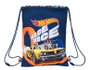 Safta Saco Plano Junior Hot Wheels "Speed Club" Azul Marino y Naranja 26x34x1 Polyester