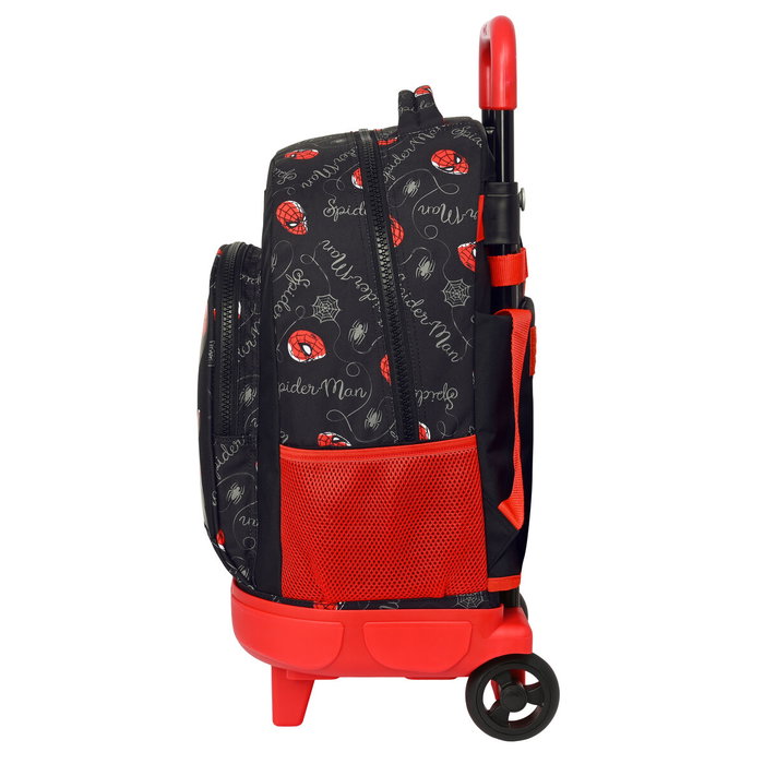 Mochila Escolar con Ruedas Spiderman Hero Negro 33 X 45 X 22 cm