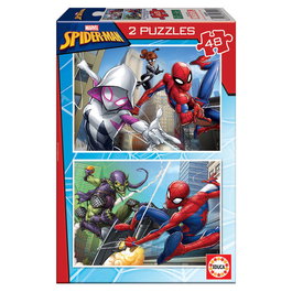 Educa Borras Puzzle Spiderman Marvel 2x48pzs 28x20cm