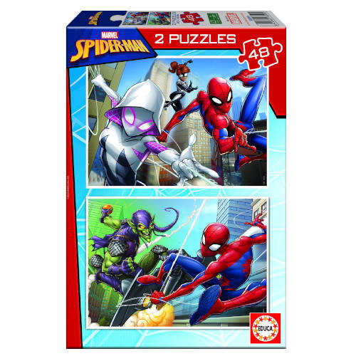 Educa Borrás Puzzle 2x48 Spider-Man Marvel Educa Borrás Puzzle 2x48 Spider-Man Marvel