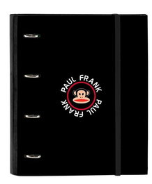 Carpeta de anillas Paul Frank Campers Negro (27 x 32 x 3.5 cm)