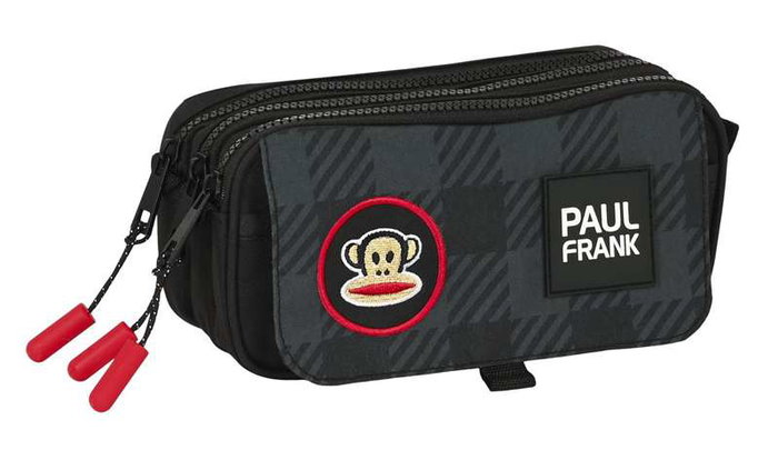 Portatodo Triple Paul Frank Campers Negro (21,5 x 10 x 8 cm) Portatodo Triple Paul Frank Campers Negro (21,5 x 10 x 8 cm)