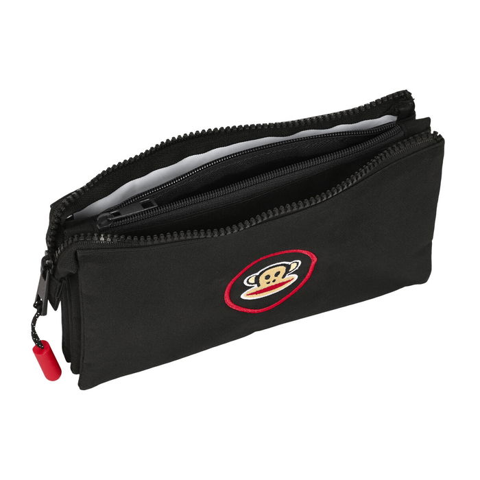 Portatodo Triple Paul Frank Campers Negro (22 x 12 x 3 cm)