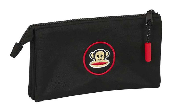 Portatodo Triple Paul Frank Campers Negro (22 x 12 x 3 cm) Portatodo Triple Paul Frank Campers Negro (22 x 12 x 3 cm)