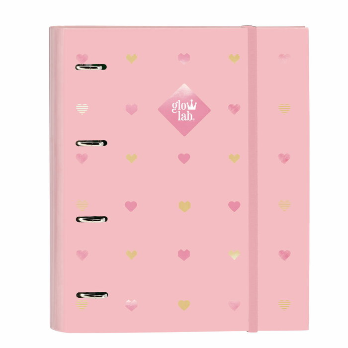 Carpeta de anillas Glow Lab Hearts Recambio (100 Hojas) A4 Carpeta de anillas Glow Lab Hearts Recambio (100 Hojas) A4