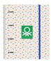 Carpeta de anillas Benetton Topitos (27 x 32 x 3.5 cm)