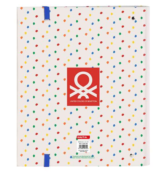 Carpeta de anillas Benetton Topitos (27 x 32 x 3.5 cm)